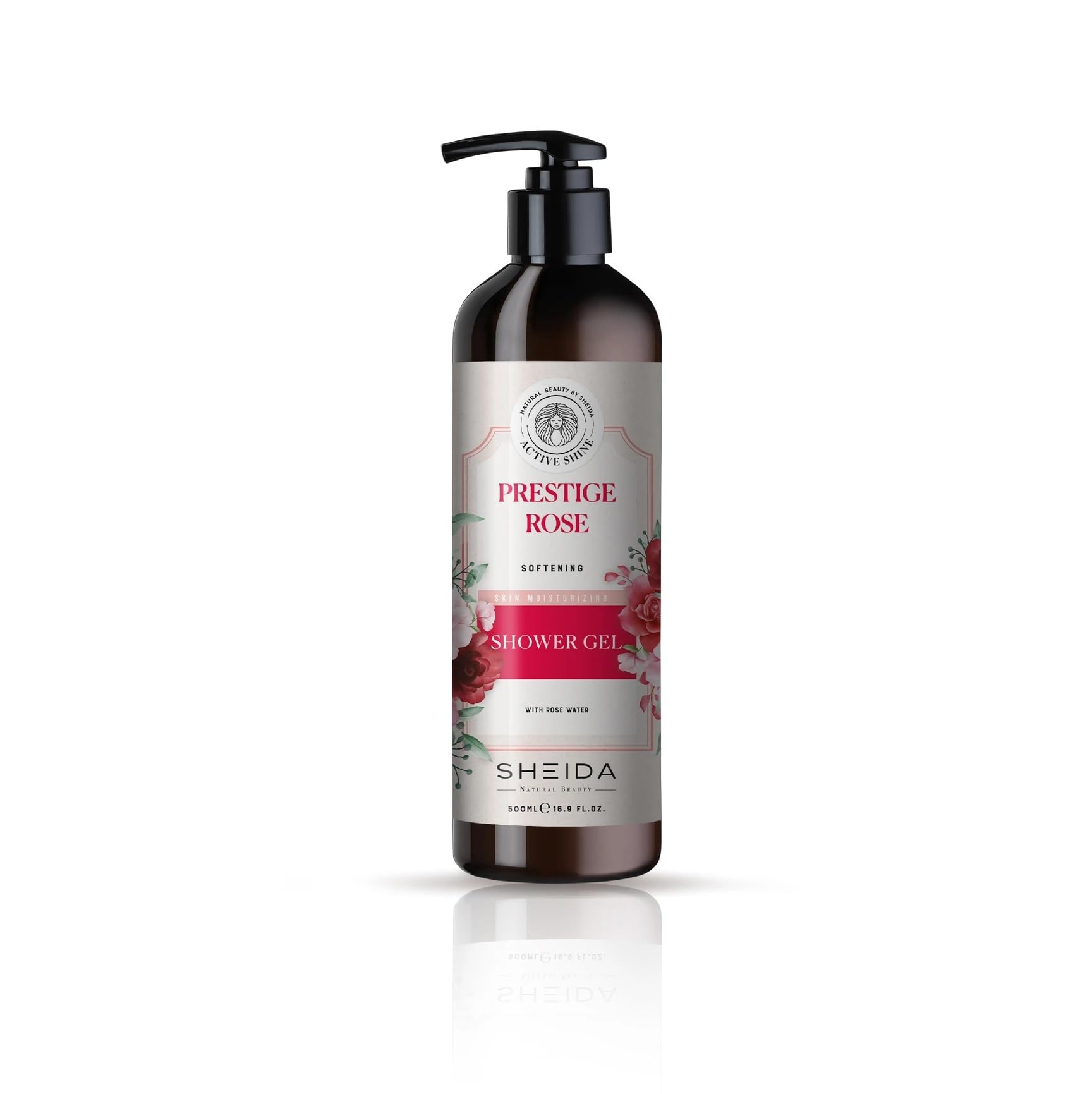 Sheida Active Shine Yumuşatıcı Duş Jeli Gül Suyu 500ml