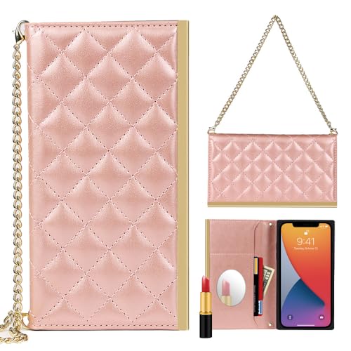 Coque iPhone 14 Pro Max avec porte-carte intégré et lanière chaîne amovible