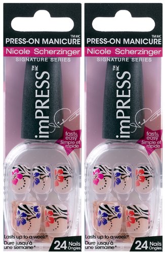 2-PACK NEW KISS imPRESS Nicole Collection "Get Into It" Manicure NailsLI...