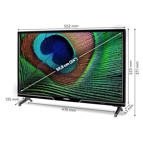 MEDION P12431 (MD 29240) 59,8 cm (24 Zoll) HD Fernseher (Android TV, Smart TV, HDR, Netflix, Prime Video, PVR, Bluetooth) – Bild 5