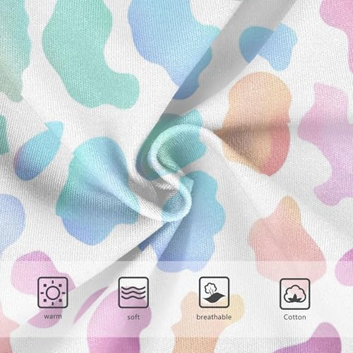 Aesthetic Toddler Underwear Floral 2t Cotton Girl Panties Cute Leopard Print Rainbow Briefs Kids Undies3