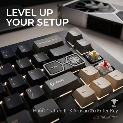Image of Vikson International Artisan GPU Enter Keycap (2.25u) | Graphics Card Mechanical Keyboard Switch Cap, Custom PC Hardware Desk Accessory & Gamer Battlestation Decor