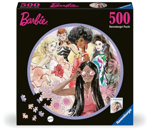 Ravensburger - Puzzle Rond 500 pièces - Barbie