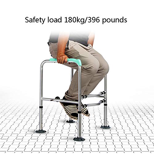 Toilet Safety Frame Rail For Elderly Free Stand,Toilet Rails For Disabled Bathroom Handrail Grab Bar With Adjustable Height #TOP1