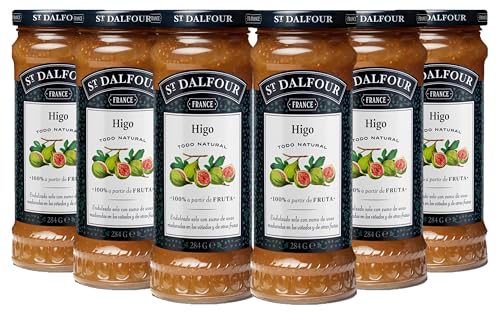 St Dalfour HIGOS | Fruta triturada | Mermelada natural | Caja 6 frascos x 284gr | 100% fruta sin azúcares añadidos