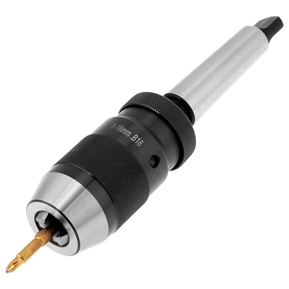 Portabrocas de torno sin llave 1-16mm con eje cónico MT3-B18 acero
