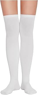 MUKHAKSH (Pack of 1 Pairs = 2 Stockings Girls Cotton Stocking Thigh High Long Over The Knee Socks