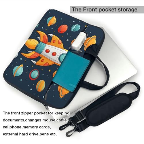 Maletín portátil Rocket Clipart para hombre y mujer 13 pulg miniatura 5