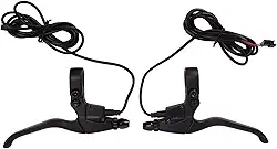 alavanca de freio para bicicleta elétrica, alumínio, à prova d'água, alavancas de freio elétrico, peças de reposição, preta