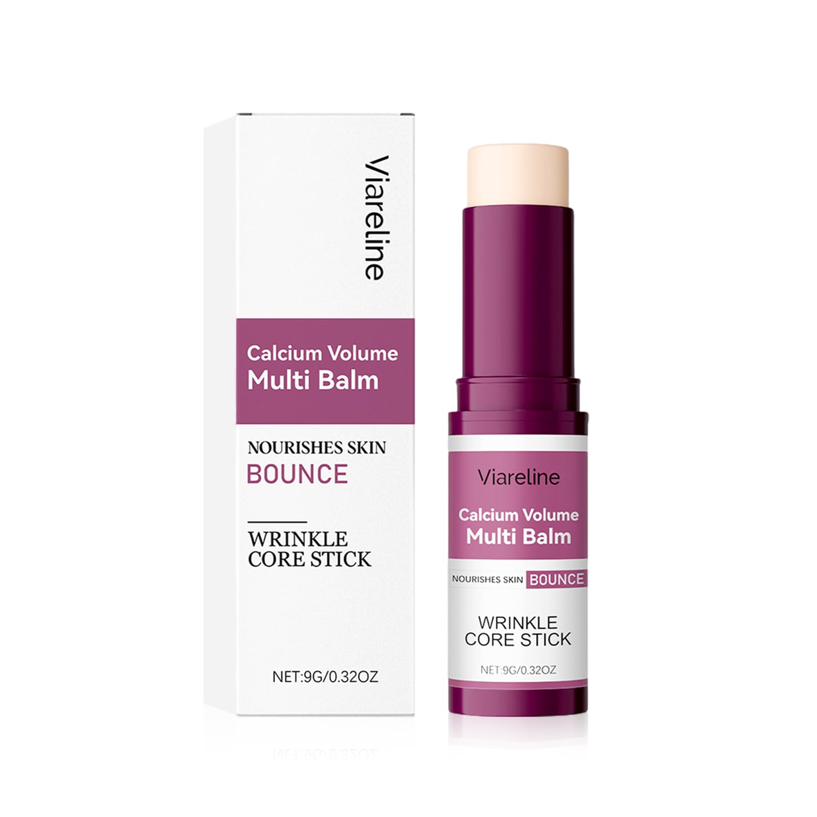 Calcium Volume Multi Balm, Calcium Multi Balm Stick, Crema di Calcio Anti-Invecchiamento, Stick Coreano Viso Antirughe, Sticks di Calcio Idratanti per Occhi, Viso, Collo