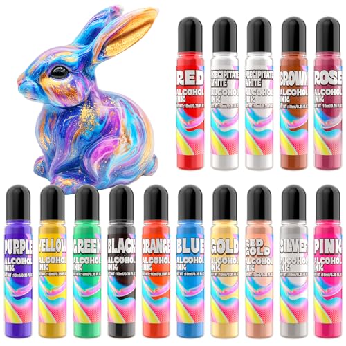 Alcohol Ink Set - 15 Colors for Resin