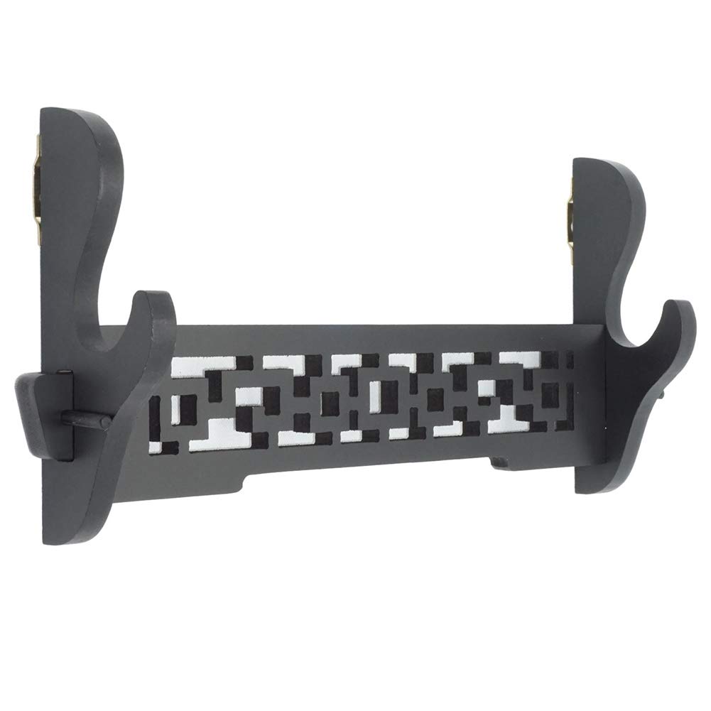 RybdaFDc Sword Holder Rack Stand Wall Mounted Display Samurai Katana Wakizashi Scabbard Classical Hollow Out Pattern1-6 Tiers(1Tier)