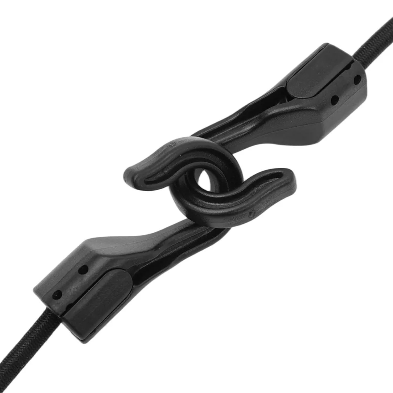 Linki bungee z nylonu i ABS haczykami | Czarny 13,5/23,5/32cm 1/5/10/20 szt. Do zabezpieczania bagażu, kempingu, bagażnika dachowego(32cm(20pcs))