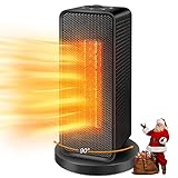 Yeslike Space Heater, Fast Ceramic 3 in 1 Electric Heater, Purifier, Sterilizer, for Home/Office/Bathroom- Birthday for Women, Man, Mom, Dad, Friend with Tip-Over Protection
