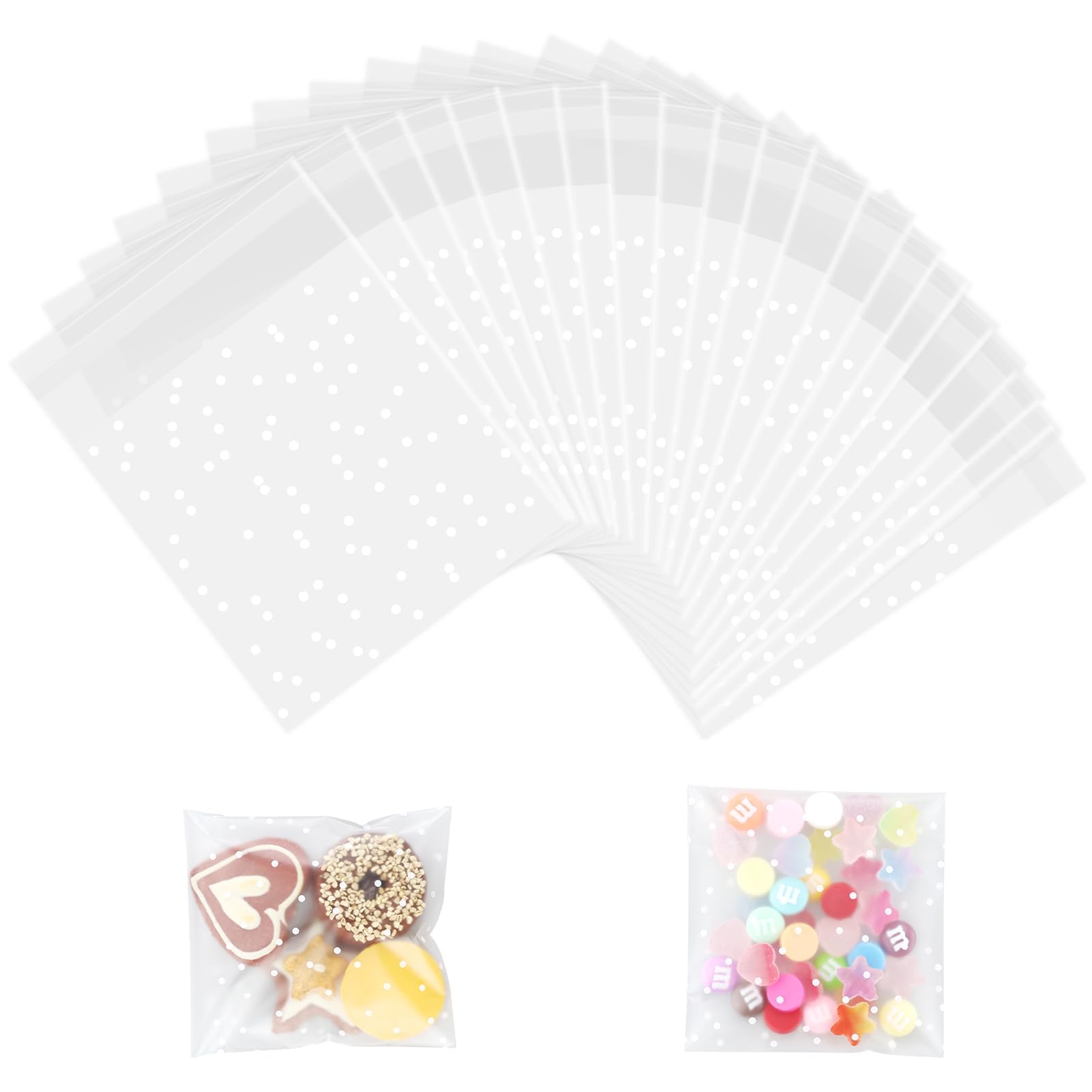 100 PCS Cellophane Bags For Sweet - 10 X 15 Cm Self Adhesive Small - View #7