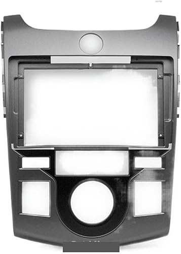 Panel de radio de 9 pulgadas compatible con KIA Cerato Koup, Forte Koup 2009-2012 (Auto AC) Kit de tablero de instalación de consola de placa de