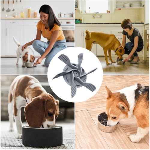 Slow Feeder Hundenapf Einfügung, Langsamer Fressnapf für Hunde Reduzieren Verdauung und Überessen, Hundenapf Anti Schling Napf Hund Zubehör, Kieselgel Hundenapf langsam fressen Zubehör, Schneidbar