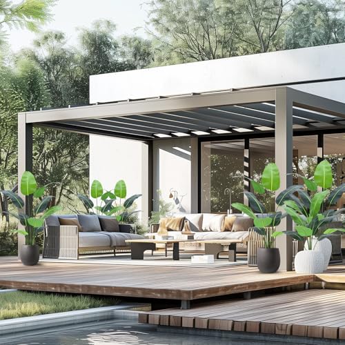 GarveeHome Artificial Bird of Paradise Plant 4FT (48 in) Fake Palm Tree for Indoor Outdoor Modern Decor Faux Plants for Home Office Perfect Housewarming Gift with 8 Trunks Faux Leaves 1 Pack