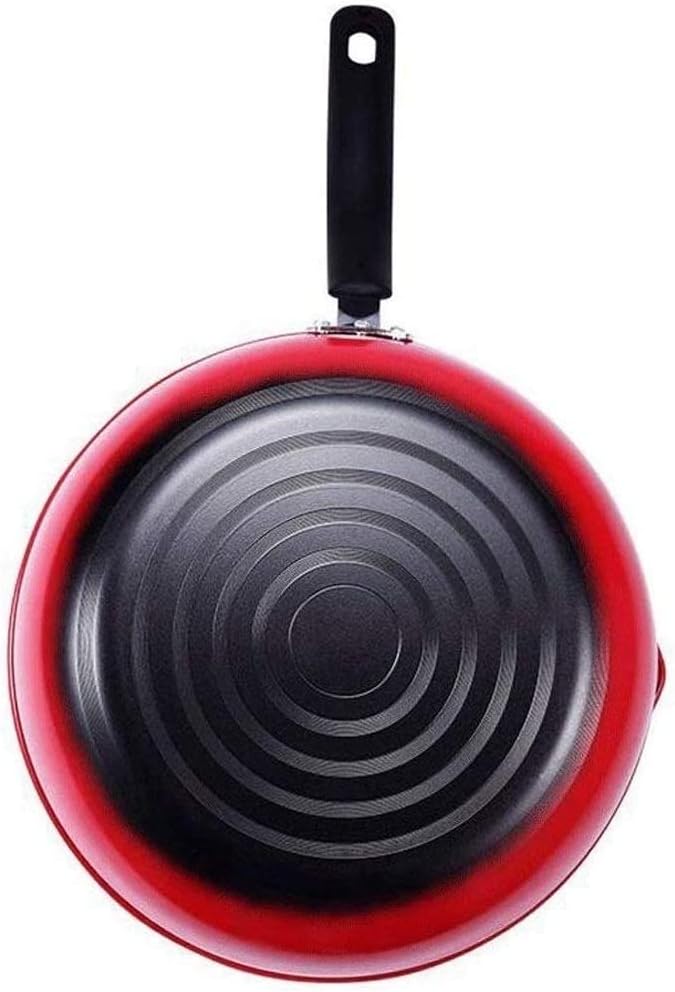 Wok Pan - 12.5" Woks and Stir Fry Pans, Carbon Steel Wok with Lid, Nonstick Coating Stir Fry Wok Pan, Cooking Utensils, Frying Pan for All Stoves