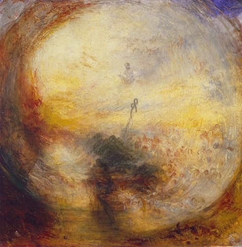 Tableau Lumière et couleur Moïse Genèse Turner toile murale 60x90cm