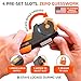 Orange Ninja 7-in-1 Garden Tool & Knife Sharpener – Sharpens Axe, Hatchet, Machete, Pruner & Shears – One Tool for All Your Outdoor Blades – Gift for Gardeners