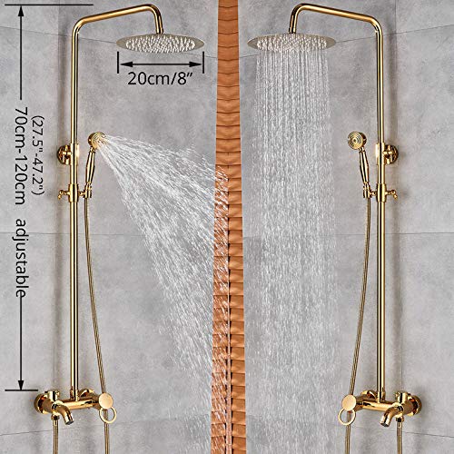 Mitigeur de douche mural or poli : solution design contre la fatigue quotidienne - 2