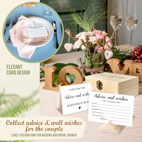 image for STOFINITY Advice And Wishes For The Mr And Mrs - Wedding Advice Cards 