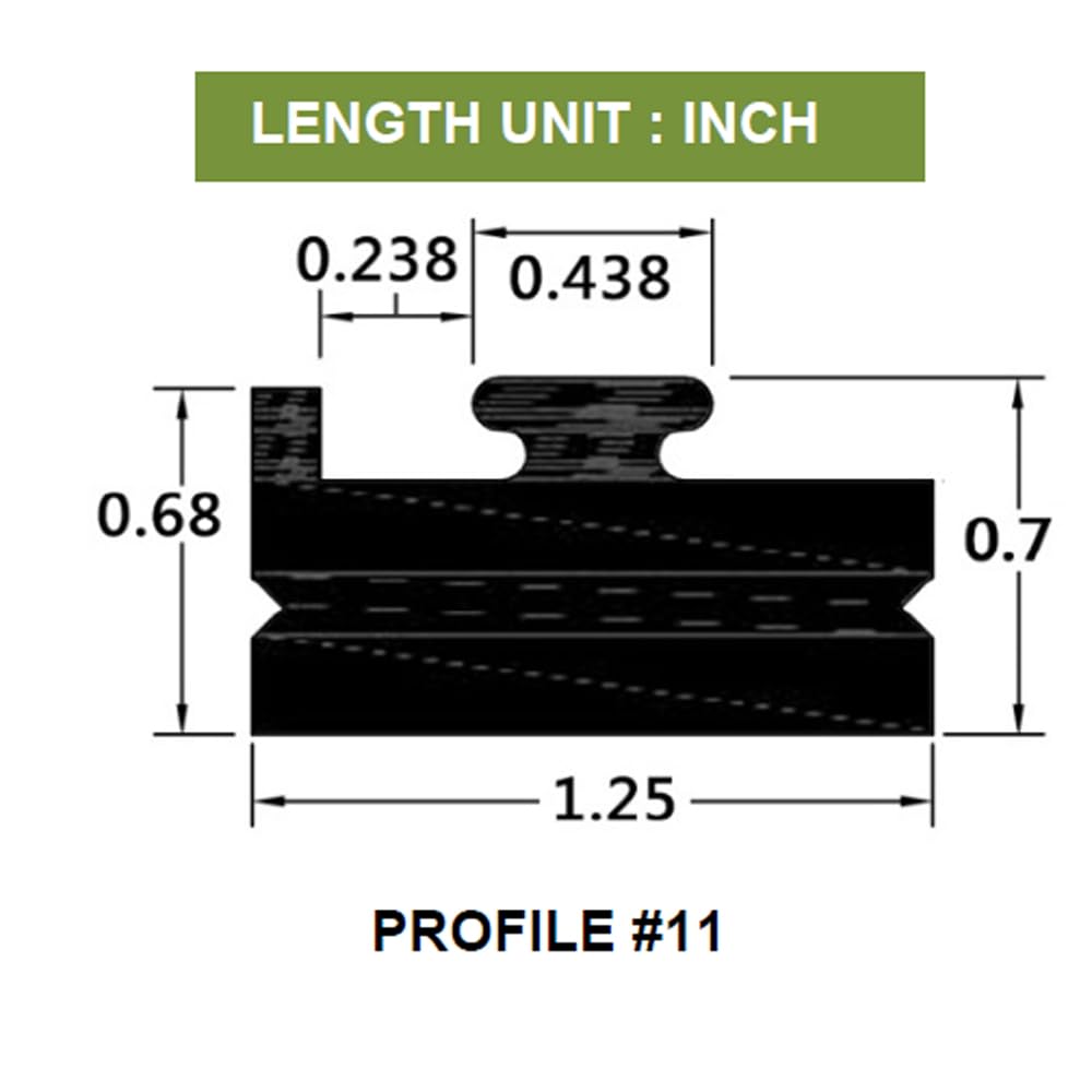 SPI, 42-10, Pair of Black Snowmobile Slides Rail Wearstrips Hyfax for Polaris 56