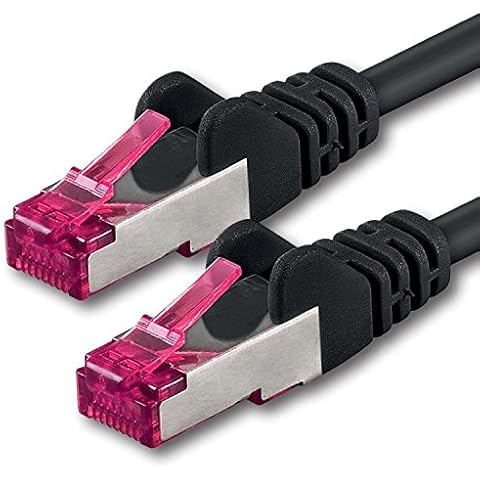 2m Black CAT6a Network Cable by Lankacable Cover