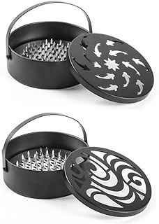 蚊取り線香入れ 蚊取り線香ホルダー 2個 ステンレス製 蚊遣り器 蚊取り線香皿 携帯用 アウトドア 蚊よけ 渦巻香用 線香皿 蚊取り トレー 蓋付き