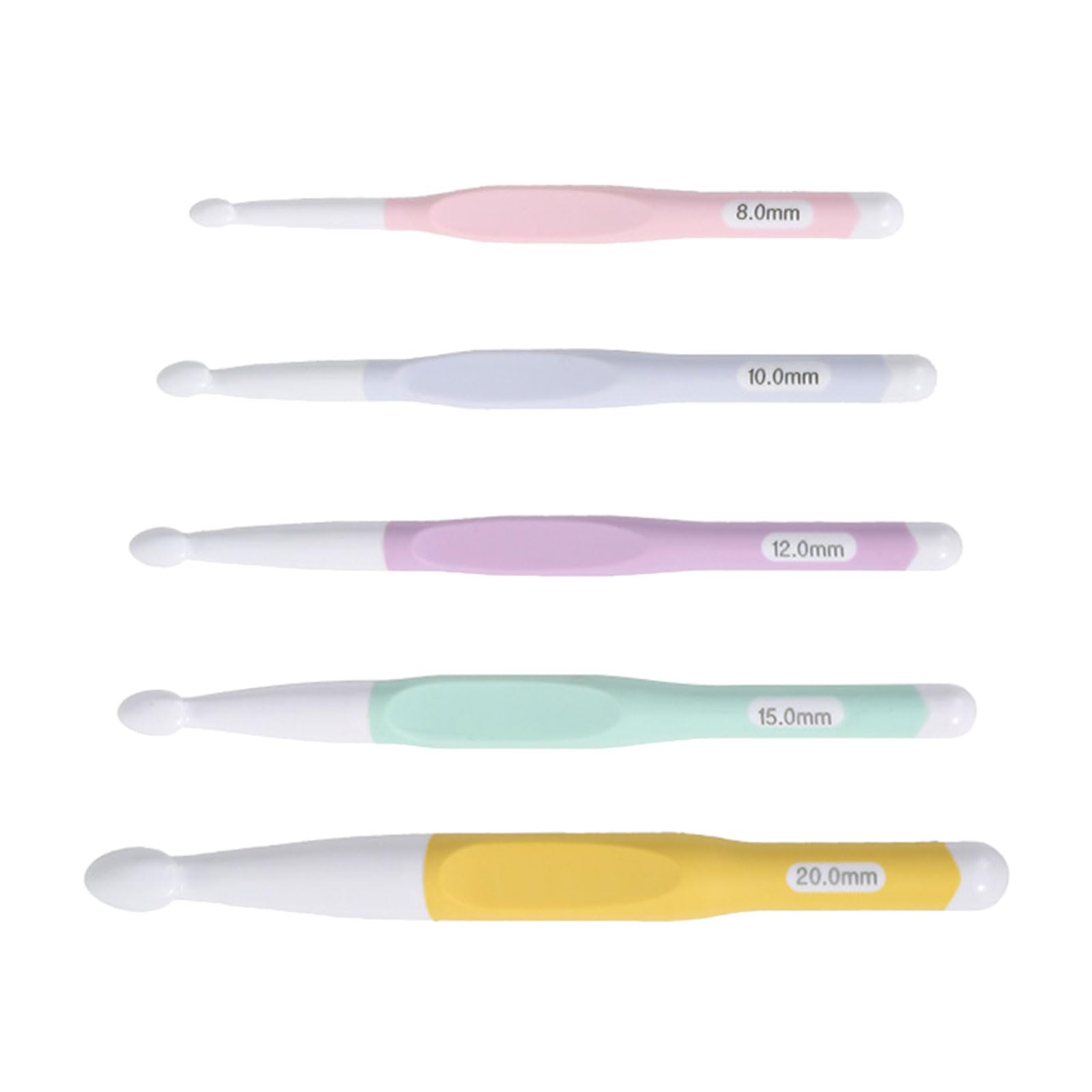 5 Pcs Weave Yarn Knitting Needle Crochet Hook Set 8/10/12/15/20mm Crochet Needle for Crocheting Knitting