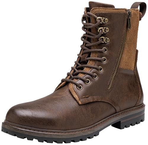 Image of JOUSEN Boots for Men Leather Casual Dress Shoes combat Boots men
