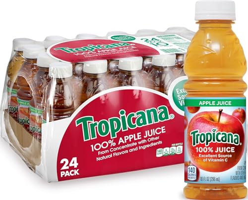 Image of Tropicana Apple Juice, 10 Ounce (Pack of 24)