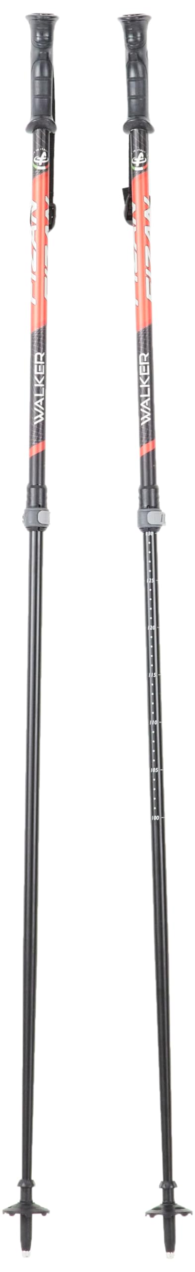 Andoutdoor Fizan Walker 2 Section Çiftli Pole Baton Baton Unisex, kırmızı, Tek Beden