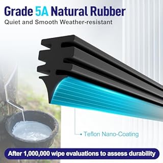 AJK Wiper Blades for Toyota Camry 2018 2019 2020 2021 2022 2023 2024, 2 Piece All Weather OEM Quality Automotive Replacement Windshield Wipers for My Car