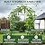 7.2FT Garden Trellis Arch for Raised Garden Beds, Heavy Duty Metal Trellis for Cucumbers, Pumpkins, Beans & Climbing Plants, Walk Through Vegetable Garden Arch with Netting
