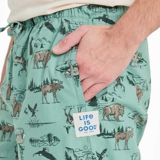 Life is Good. Men's Classic Sleep Pant, Granite Green, X-Large3