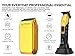 Supreme Trimmer Crunch Foil Shaver & 2Spee Trimmer Barber Hair Cutting Kit | Cordless Beard & Mustache Trimming Set | LCD Battery Displays, Removable Blade Design, Waterproof Shaver (Gold)