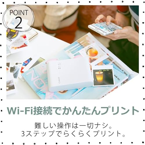ノーブランド品 ミニフォトプリンター SELPHY SQUARE QX10 ホワイト の商品画像 4
