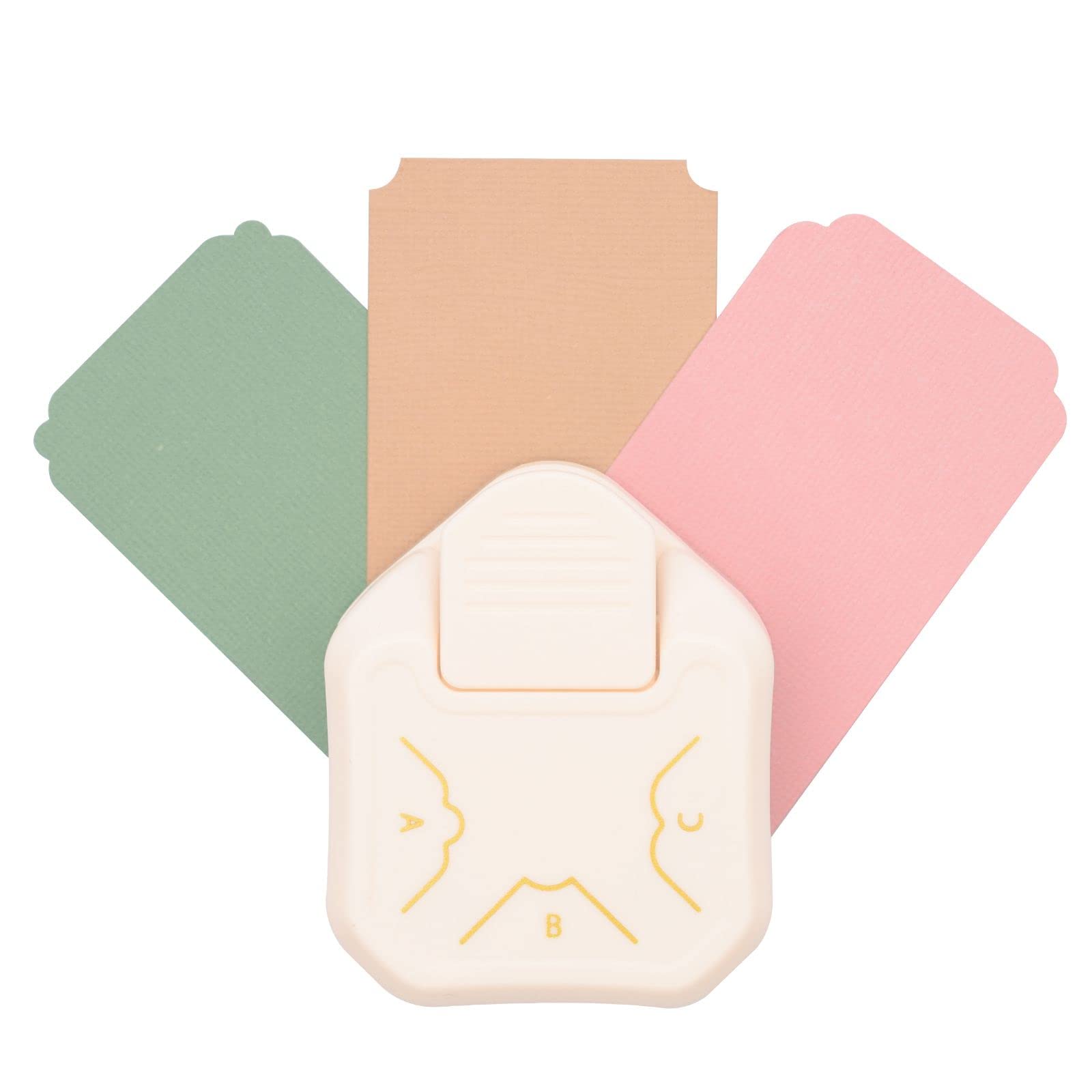 Vaessen Creative 2137-091 3-in-1 Corner Punch, Decorative, Scrapbook Accessories, Punching for DIY Projects, Scrapbooking, Papercraft and Card Crafts, Alloy Steel Aluminium Plastic