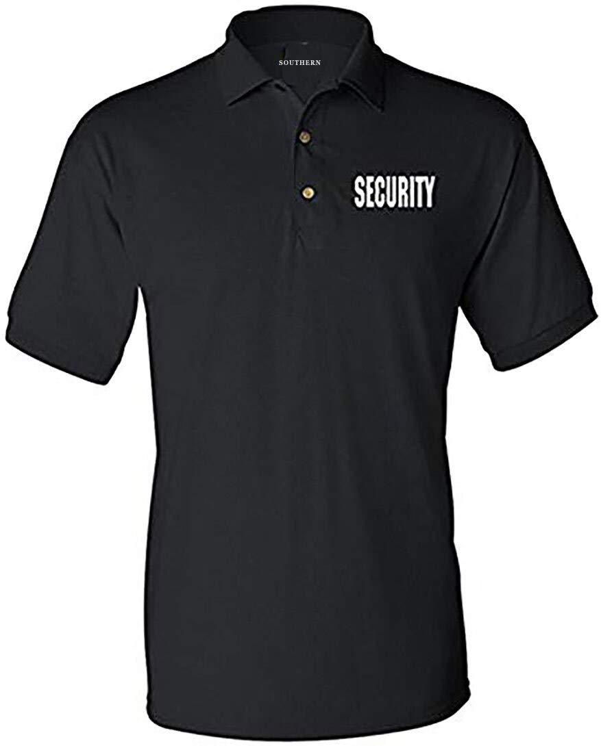 Southern Sisters SS Embroidery Security Silkscreen Front and Back Black Sport Polo Ships Fast
