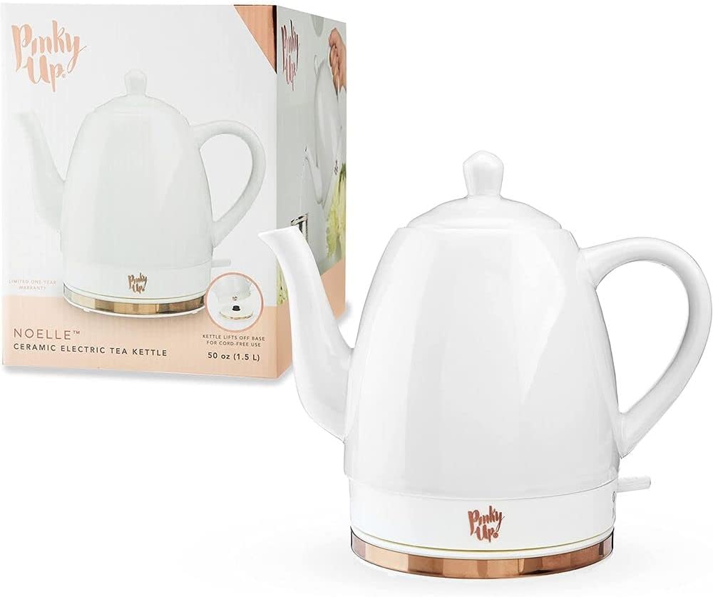 Pink Up Noelle Electric Tea Kettle, Gooseneck Kettle, Hot