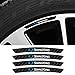 Autocollants De Moyeu De Roue De Voiture/Pneu, Accessoires D'EmblèMe De Performance De Puissance, Pour SsangYong Actyon Kyron Korando Stavic Rexton Sports Tivoli Musso