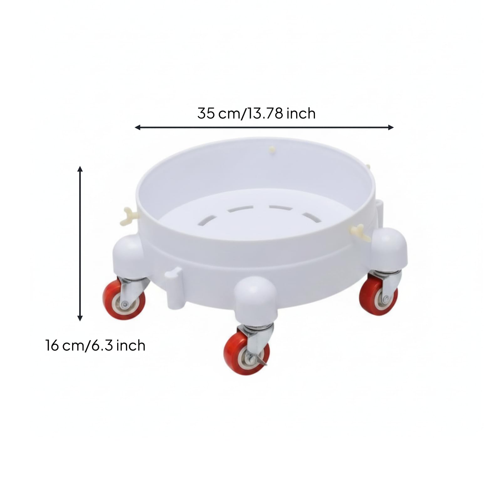 Base Mobile Basso Profilo Carrello Facile da Spostare Supporto per Lavaggio Auto, Pulizia Pavimenti, color to 3