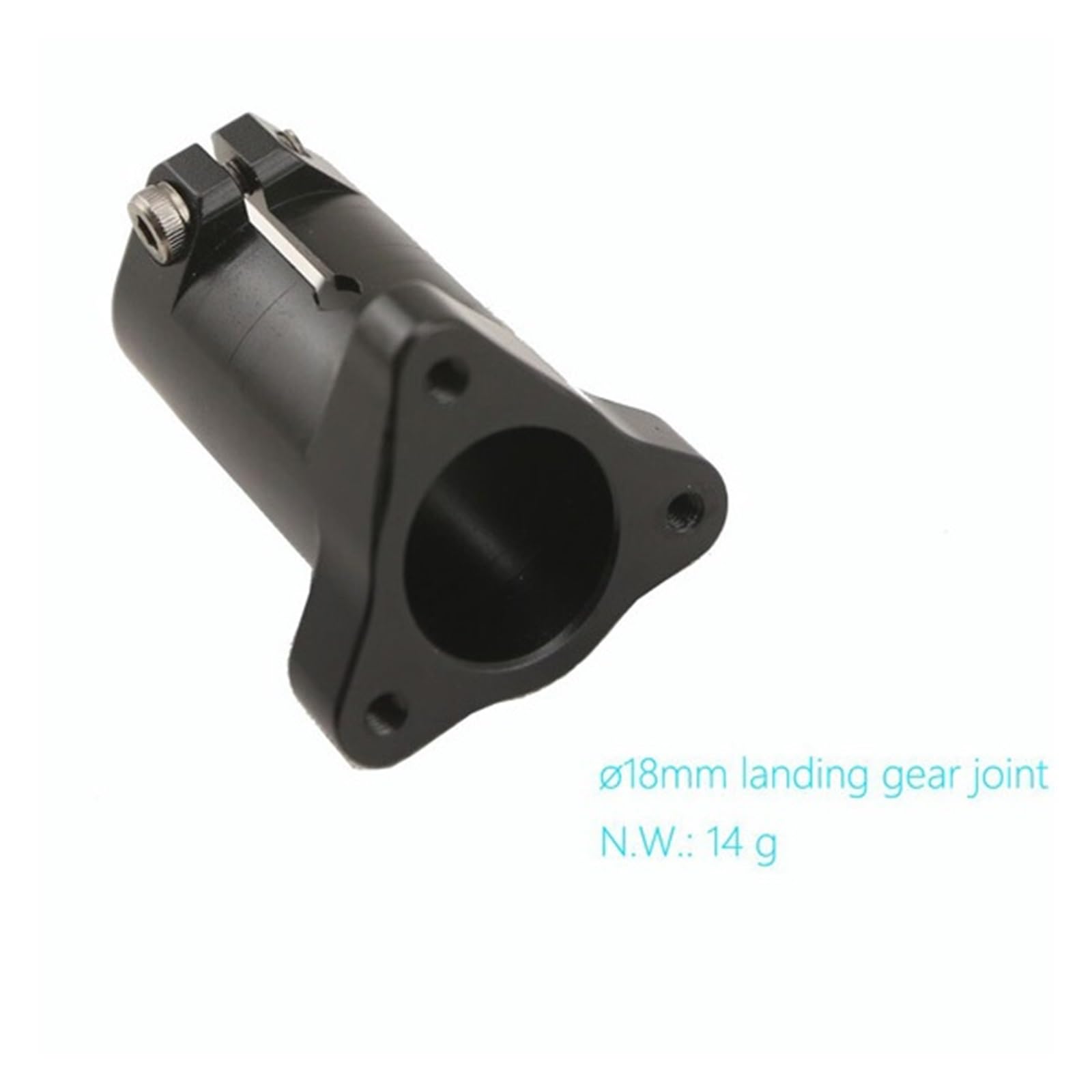 Connettore 16/18/25 Mm, Carrello Di Atterraggio For Droni In Alluminio | Viti a doppio set lavorate a CNC for tubi in carbonio e alluminio, for telai di droni.(25mm (4pcs))