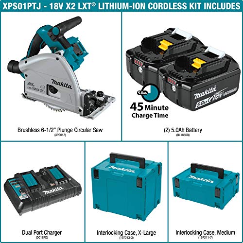 Makita XPS01PTJ 5.0Ah 18V X2 LXT Lithium-Ion (36V) Brushless Cordless 6-1/2