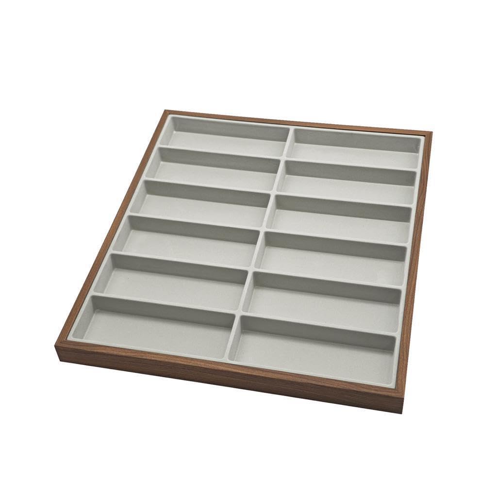 CYDZSRA Eyeglasses Display Case Box Organizer Case Designed To Display Glasses Neatly While Keeping Safe MaterialThis Watch Organizer Tray Made Of Wooden