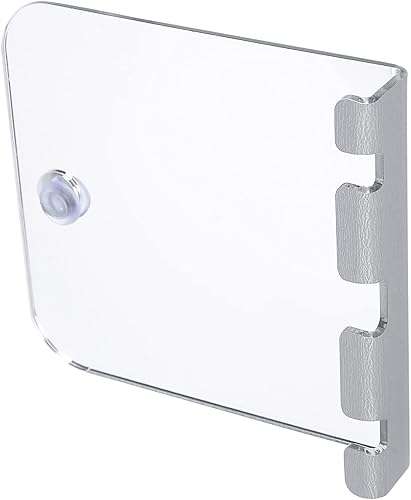 Miniatura 6 de JUOPZKENN Espejo de ducha sin niebla para afeitarse, espejo de ducha inastillable, espejo de ducha sin niebla succión para ducha, baño, tocador,