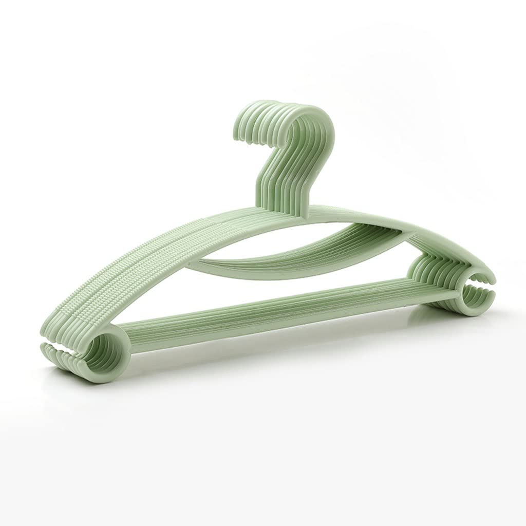 HCZKIUJY 10 Pack Coat Hanger Non-slip Plastic Household Wardrobe Storage Hanger Sturdy And Durable hangers for clothes non slip
