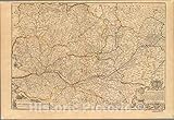 Historic Map : France,Le Maine, L'Anjou et La Touraine, La Beauche et La Sologne 1725, Vintage Wall Art : 44in x 31in